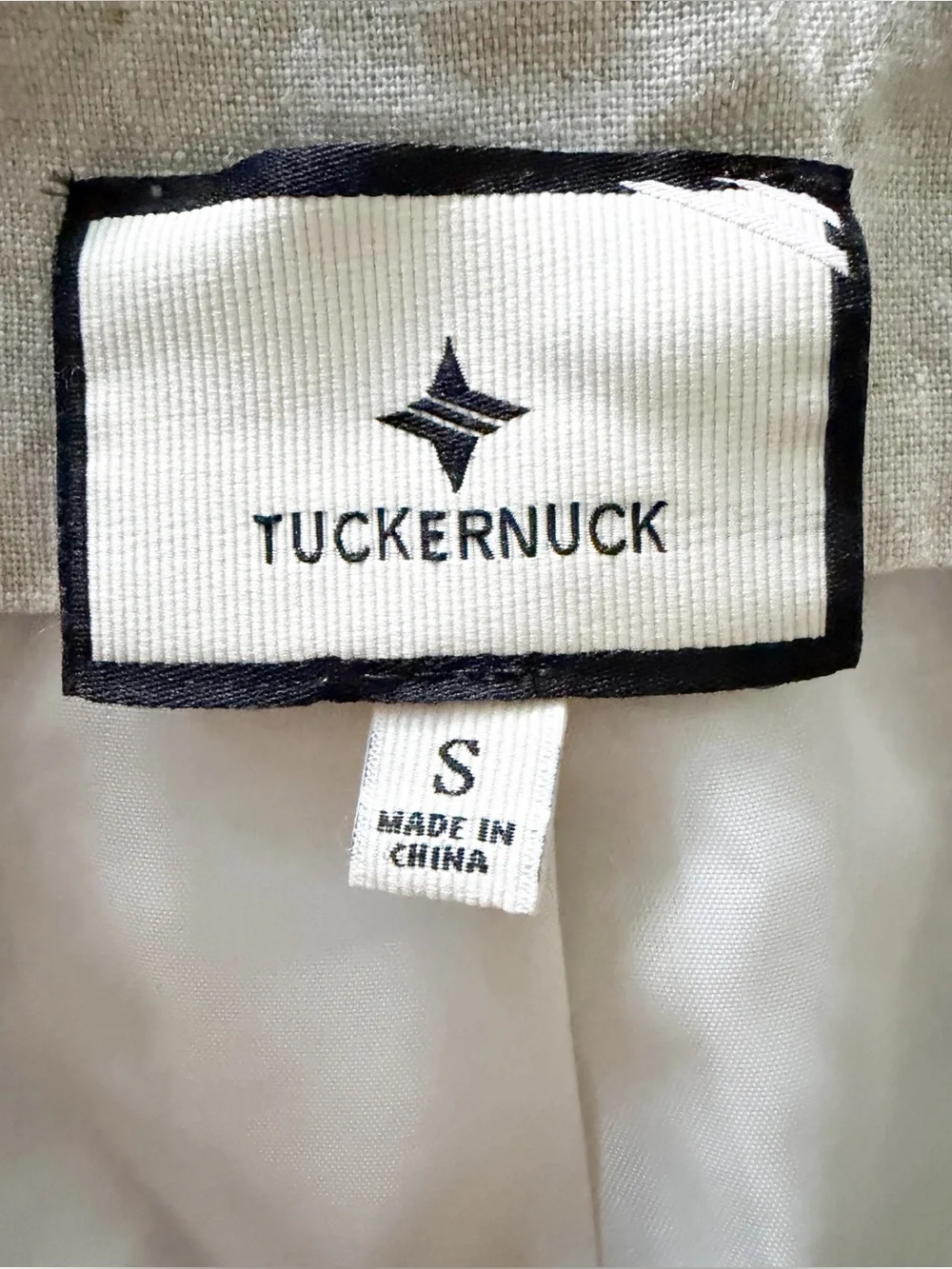 Tuckernuck Natural Linen Swing Freya Vest Size Small - Picture 4 of 5